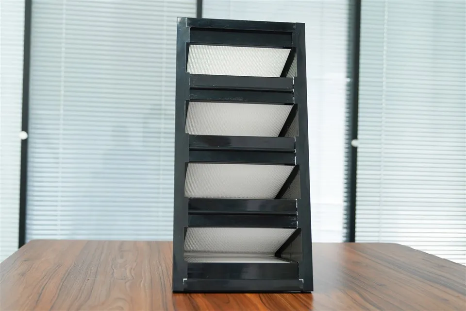 Повітряний фільтр великого об’єму з високоефективним каркасом із АБС W-типу V-подібної форми для чистих приміщень