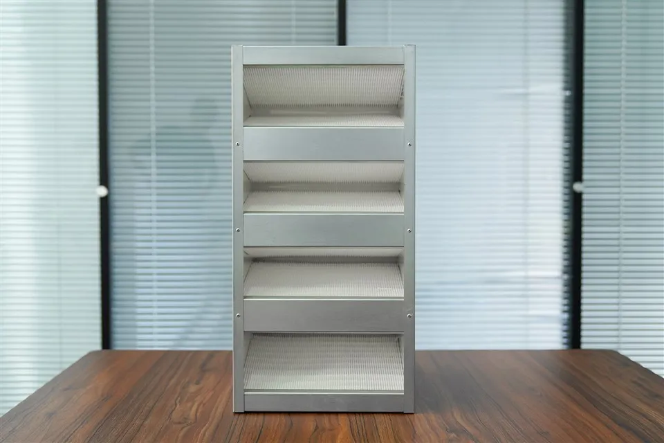 Виробник Тип W. Підвисокий ефективний фільтр з оцинкованою рамою Комбінований високоефективний повітряний фільтр із рамою з нержавіючої сталі