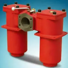 Двокартриджний трубопровідний фільтр високого тиску